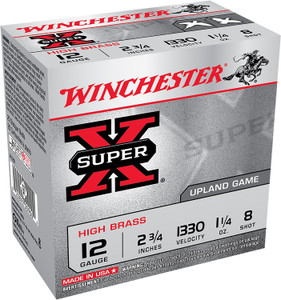 Winchester Ammo X128 Super X 12 Gauge 2.75-inch 1 1/4 oz Lead Shot Shells for Hunting