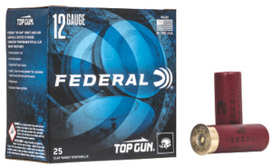 Federal Top Gun 12 Gauge 2.75-inch 8 Shot Lead Shotshells, 1-1/8 oz, 1145 fps, 25 Rounds