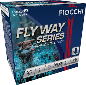 Fiocchi Waterfowl Speed Steel Shotshells 20 Gauge 3 Inch 3 Shot Size 7/8 Oz 1500 fps - Part Number 203ST3