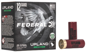 Federal Upland Steel 12 Gauge 2.75-inch Shotgun Shells, 1 1/8 oz, Size 6, Muzzle Velocity 1400 fps