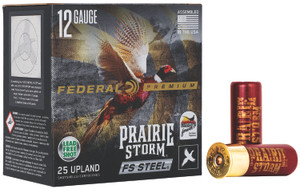 Federal Prairie Storm 12 Gauge Shotshell Steel Loads PFSX147FS3 - 2.75 inch, 1 1/8 oz, Shot Size 3, 1600 fps