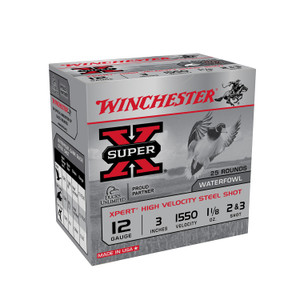 Winchester Ammo WEX12323 Xpert 12 Gauge 3-Inch Steel Shotshells, 1 1/8 oz, High Velocity 1550 fps