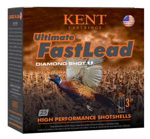 Kent Cartridge K123UFL504 Ultimate Fast Lead Shotshell for Hunting - 12 Gauge, 3 Inch, 1-3/4 Oz, Size 4, 1325 fps