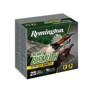 Remington Ammunition HEVI Bismuth 12 Gauge Shotshells, 2.75 Inch, 1 1/4 oz, Shot Size 2, 1400 fps – 25 Rounds per Box