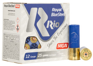 RIO Ammunition Royal BlueSteel Magnum 12 Gauge Shotshell – 1 3/8 oz, Steel Shot, 1300 fps, 25 Rounds