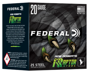 Federal Raptor Series 20 Gauge 3-Inch 1 Oz Shotgun Shells with Heavy Payloads and Raptor Choke Compatibility