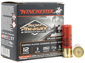 Winchester Ammo Super Pheasant 12 Gauge Shotshell - Diamond Grade, 1 5/8 oz, 5 Shot, 1350 fps