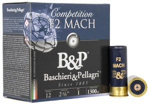 B&P Ammunition 12B1F2H7 Mach 12 Gauge 2.75-Inch 1 oz Shotgun Shells for Competition Shooting
