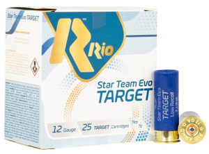 RIO Ammunition STT32LR75 Team TGT 12 Gauge Shotshell Lead Loads, 2.75 inch, 1 1/8 oz, Shot Size 7.5