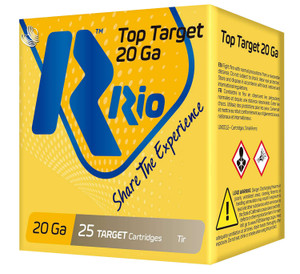 RIO Ammunition TT209 Top Target 20 Gauge 7/8 oz #9 Shotshells – 25 Rounds per Box, 10 Boxes per Case for Target Shooting
