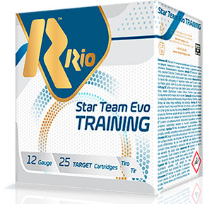 RIO Ammunition Star Team Evo 12 Gauge Shotshells – 1 oz, 8 Shot, 25 Rounds per Box