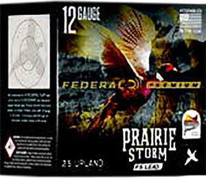 Federal Premium Prairie Storm FS Lead 12 Gauge Shotshells – 2.75 inch, 1 1/4 oz, Shot Size 6, 1330 fps, 25 Rounds per Box
