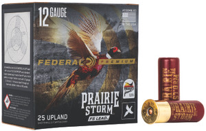 Federal Premium Prairie Storm FS Lead Shotshells 12 Gauge, 2.75 Inch, 1-1/4 Ounce, Shot Size 4