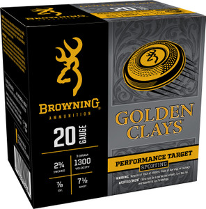 Browning Ammo Golden Clays Performance Target 20 Gauge Shotshells - Part BGC207