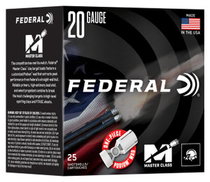 Federal MC2248 20 Gauge 2-3/4 Inch Shotshell Lead Load with 8 Shot - 7/8 oz, 25 Rounds per Box