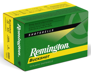 Remington Ammunition 26876 12 Gauge 00 Buckshot Shotshells, 2.75-inch, 9 Pellets, 1325 fps – Hunting Load