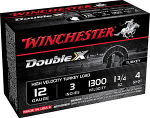 Winchester Ammo STH1234 12 Gauge 3-inch Lead Shot for Turkey Hunting, 1 3/4 oz, Shot Size 4