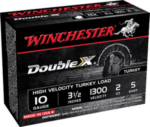 Winchester Ammo STH105 10 Gauge Lead Shotshell for Turkey Hunting, 3.5 inch, 2 oz, Shot Size 5