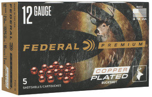 Federal Premium P1541B 12 Gauge 2.75-Inch 1 Buckshot Shotshells for Hunting