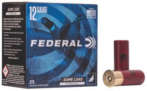 Federal Game-Shok Upland Heavy Field 12 Gauge Shotgun Ammo, 2.75 Inch, 1 1/4 oz, Shot Size 5