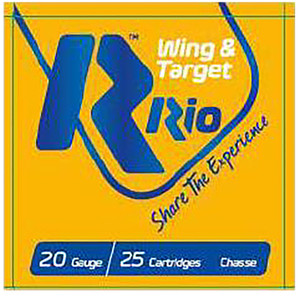 RIO Ammunition WT208 20 Gauge Wing & Target Shotshell Lead Loads - 2.75 Inch, 7/8 oz, Shot Size 8, 1250 fps