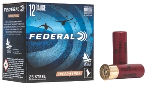Federal Speed-Shok 12 Gauge Steel Shotshell 3 inch, 1 1/4 oz, 1 Shot Size, 1450 fps - Pack of 25