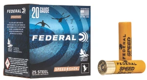 Federal Speed-Shok 20 Gauge Steel Shotgun Shells – 3 Inch, 7/8 oz, #2 Shot, 1550 fps, 25 Rounds per Box