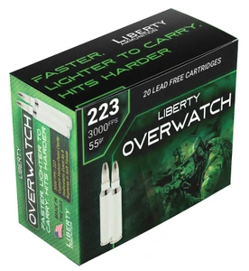 Liberty Ammunition Overwatch .223 Remington 55 Grain Centerfire Rifle Rounds (20 Rounds per Box)