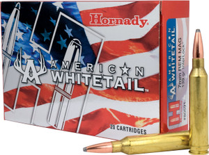 Hornady American Whitetail 7mm Remington 139 Grain InterLock Spire Point Centerfire Rifle Rounds (20/Box, 10 Boxes Case)