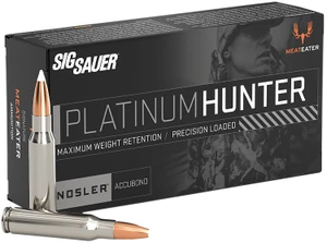 Sig Sauer Platinum Hunter 30-06 Springfield Centerfire Rifle Rounds – 180 Grain, 20 Rounds per Box