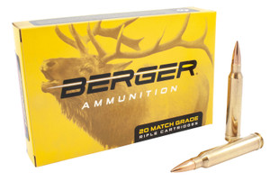 Berger Bullets 70020 300 Winchester Magnum Hybrid Boat Tail Centerfire Rifle Rounds – 185 Grain for Hunting