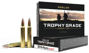 Nosler Trophy Grade 300 Win Mag Ammunition with AccuBond Bullets - 180 Grain, 20 Rounds per Box