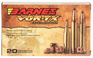 Barnes Bullets 21526 BB7MM1 7mm Rem Tipped TSX Boat Tail Centerfire Rifle Rounds, 140 Grain, Hunting Ammunition