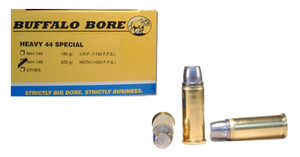 Buffalo Bore Ammunition 14B20 .44 Special 255 GR Hard Cast Semi-Wadcutter Centerfire Handgun Rounds