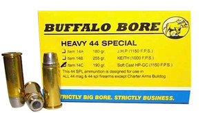 Buffalo Bore Ammunition 14C20 .44 Special 190 Grain Soft Cast Hollow Point Centerfire Handgun Rounds