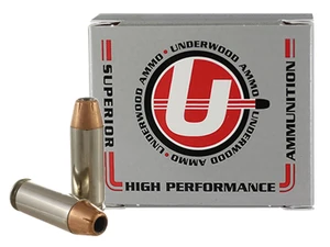 Underwood Ammo 738 .454 Casull Hard Cast Long Wide Nose Centerfire Handgun Rounds, 360 Grain with Black Cherry Coating