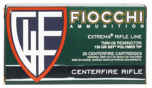 Fiocchi 7mm-08 Rem Super Shock Tip Centerfire Rifle Rounds - 139 Grain for Hunting