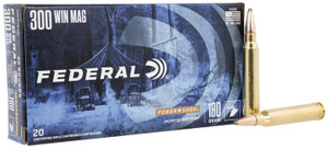 Federal Power-Shok 300 Winchester Magnum 180 Grain Jacketed Soft Point Hunting Rounds (20 Rounds per Box)