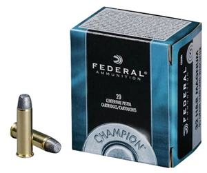 Federal Champion C32HRA 32 H&R Magnum 95 Grain Lead Semi-Wadcutter Ammunition, 20 Rounds