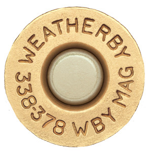Weatherby BRASS333 .338-378 Weatherby Magnum Unprimed Brass Cases, 20 Count