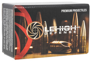 Lehigh Defense 04429265SP .429 Caliber 265 Grain Solid Copper Wide Flat Nose Reloading Bullets, 50 Count