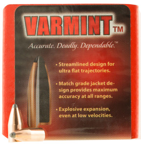 Hornady 2230 Traditional Varmint .224 Caliber 45 Grain Round Nose Reloading Bullets, 100 Count