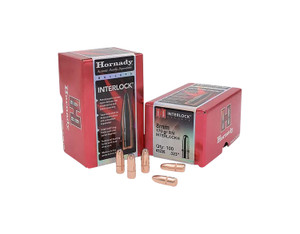 Hornady 3235 .323 Caliber 170 Grain Round Nose Reloading Bullets, 100 Count