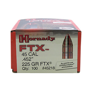 Hornady 45218 .452 Caliber 225 Grain FTX Reloading Bullets, 100 Count