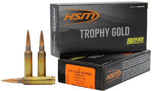 HSM 65X284140VLD 6.5x284 Norma Hunting Cartridge with Berger VLD Match Bullet