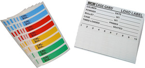 MTM LL1 Reloading Labels, 50-Pack with Color-Coded Case Labels