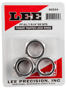 Lee 90534 Billet Aluminum Lock Die Rings, 7/8-14 Thread, 3-Pack