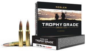 Nosler Trophy Grade 308 Winchester Centerfire Rifle Ammunition with Nosler AccuBond Bullet - 150 Grain, 20 Rounds per Box