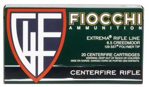 Fiocchi 65CMHSA 6.5 Creedmoor Super Shock Tip Hunting Ammunition - 129 Grain Brass Centerfire Rifle Rounds