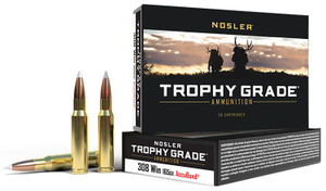 Nosler Trophy Grade .308 Winchester 165 Grain AccuBond Centerfire Rifle Ammunition - 20 Rounds per Box